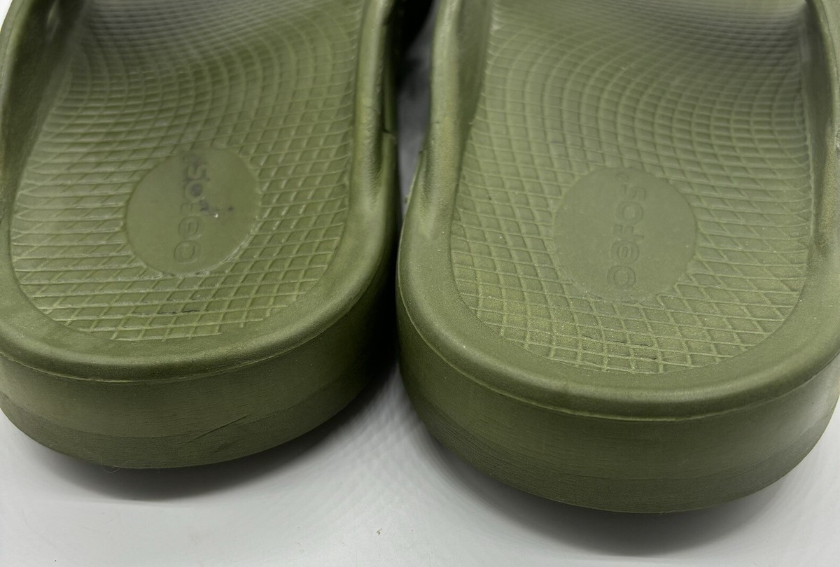 OOFOS ooriginal Unisex Forest Green Flip Flops Thong Sandal  display picture 1