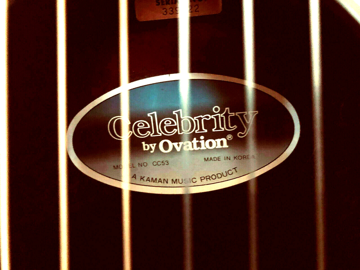 Ovation Celebrity CC53 Acoustic/Electric Classical Guitar Solid