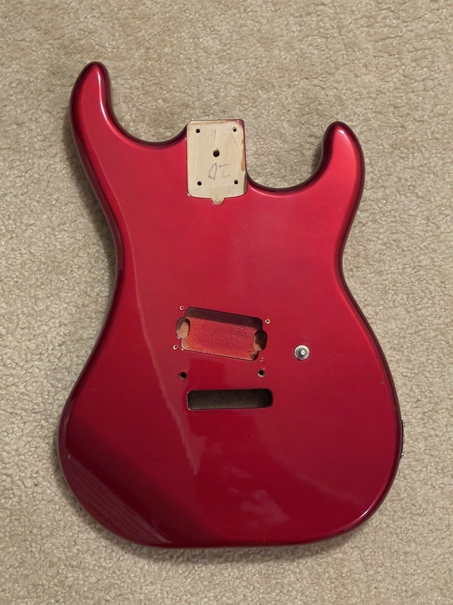1980's Candy Red Kramer Focus 1000 Guitar Body Kramer F-1000