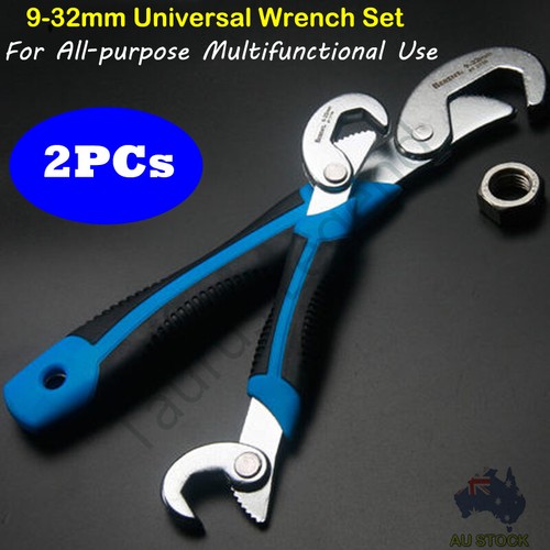 2pc All Purpose Multifunction Universal Quick Snap Grip Adjustable