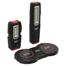 Image of Sealey LEDWCBCOMBO4 Inspection Lights 3W & 5W & Double Wireless Charging Base