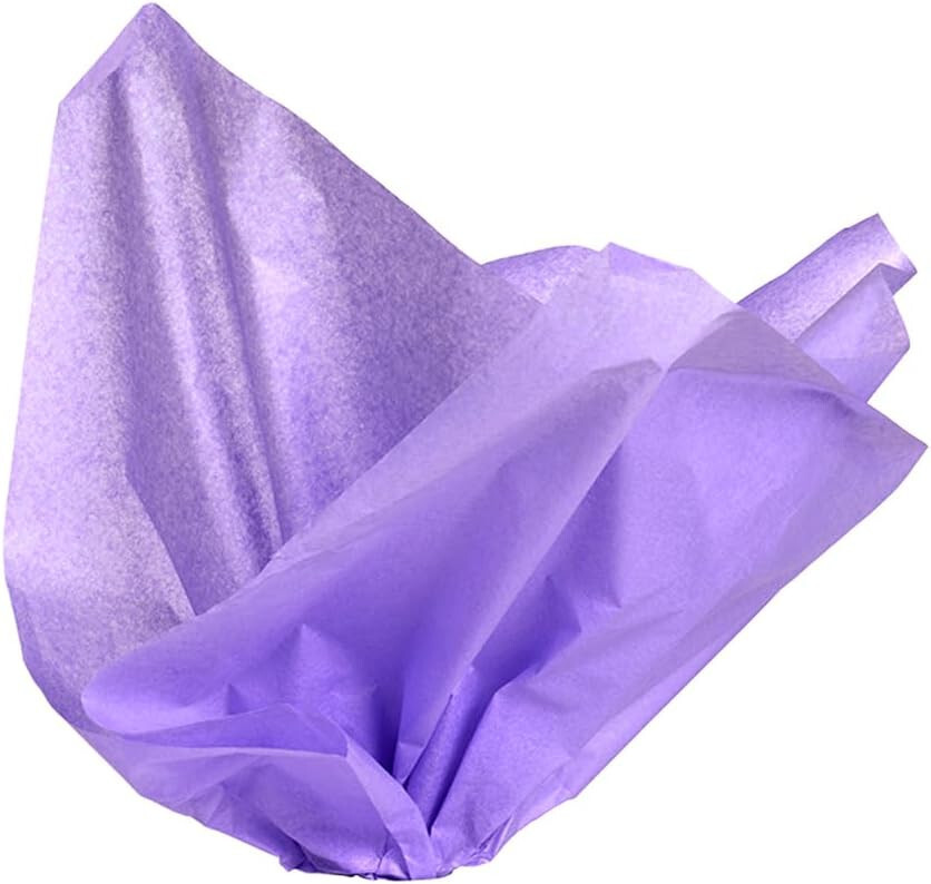 120 Tissue Paper Lilac 20 x 30" Large Sheets Wrap Ships Flat