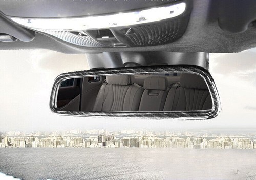 ABS Carbon Fiber Front Reading Light Lamp Trim 1X For Mercedes-Benz GLC 2016-19 - Picture 4 of 6