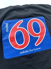 Assholes*s Live Forever- Motel 69 Black T-Shirt Size Medium Tee