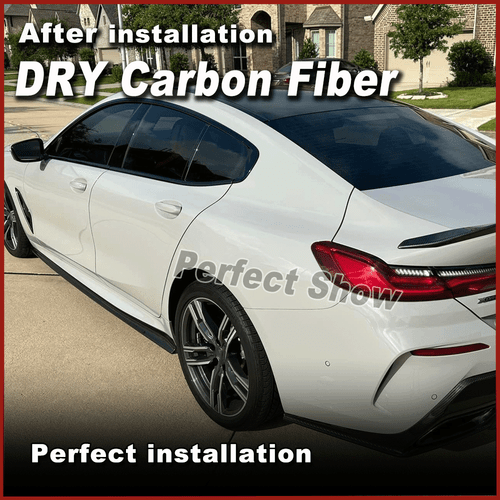 Faldones laterales de carbono real labio alerón para BMW Serie 8 G16 840i M8 F93 19-24 - Imagen 5 de 14