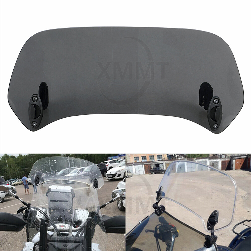 Motorcycle Wind Deflector Universal Motorcycle Spoiler Windscreen Extension  - Adjustable Air Deflector For Comfortable Riding Touring Bike Spoiler Addon, image size:1000x1000