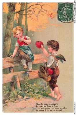 BAWP3-0228-ENGEL - Willst du armer Einsamer ein schönes Geschenk annehmen - Es ist mo