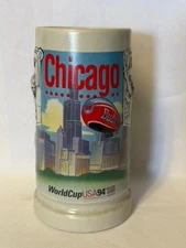 World Cup USA '94 Chicago Stein Budweiser N4563 Ceramarte Brazil 6 1/2" 1994