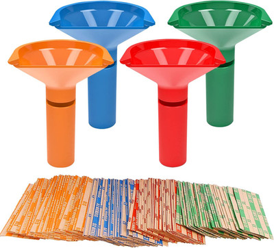 Coin Storage & Sorter Tubes 4 Color   Coded Coin Counters Tubes and Assorted Coi