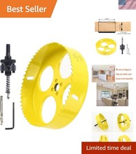 Complete 6" Bi-Metal Hole Saw Set - Ideal for Cornhole Boards  Recessed Lights