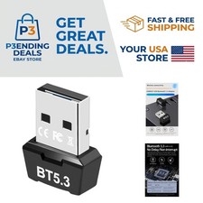 Bluetooth 5.3 USB Adapter - Ultra-Low Latency  Extended Range for Seamless Use