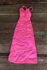 Vintage BARBIE Best Buy #9720 Superstar HOT PINK satin HALTER DRESS Needs TLC
