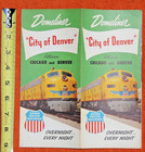 1958 Domeliner City of Denver Railroad Ad Union Pacific Railway Colorado Chicago — photo 2