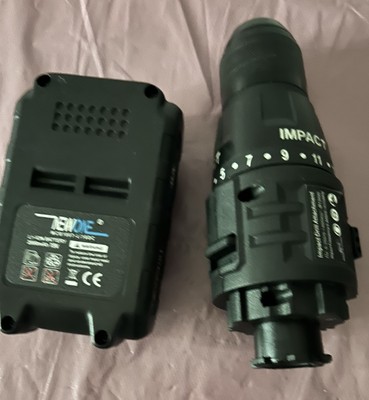 2 Pcs For Crodless Impact Wrench Drill 1- Battery 1 Head- See Pictures