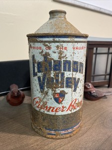 Vtg. Lebanon Valley Quart Cone Top Beer Can IRTP 1946 xxEMPTYxx 🍺🍺🍺