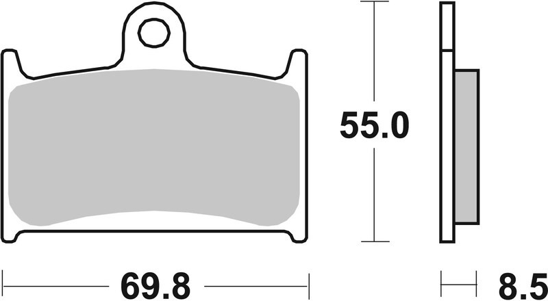 Plaquettes de frein BREMBO carbone céramique 07SU14RC haute performance