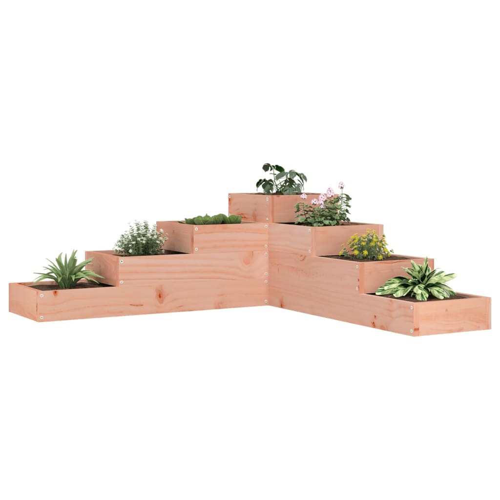 vidaXL Fioriera 4 Ripiani 106x104,5x36cm Legno Douglas Massello