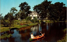 Cartolina Palmeter's Country Home Kentville Nuova Scozia canoa MIRRO-KROME