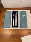 2 Set Rada STEAK CUTLERY SET - 8"KNIFE/3TINE FORK - BRUSHED ALUMINUM HANDLES NOS