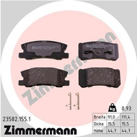 Zimmermann BremsbelÄGe Mitsubishi ASX GAW Outlander CWW Pajero CitroËN C4