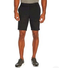 NWT Banana Republic Black Comfort Elastic Back Band Flat Front Shorts 40