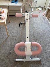 MERACH Adjustable Ab Trainer Machine with LCD Monitor, Foldable Ab Exercise
