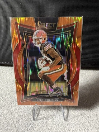 2024 Panini Select Concourse Cedric Tillman #17 Orange Shock /499 Color match