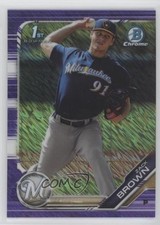 2019 Bowman Chrome Prospects Purple Shimmer Refractor Zack Brown #BCP-152 09we