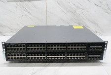 Lot of 2 Cisco WS-C3650-48PS-L 48-Port PoE Switches 640W PSU TESTED FREE SHIP 