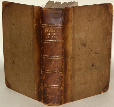 Greek Gradus Maltby 1840 2nd Ed Greek Lexicon HB