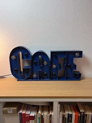 Kare Design Metall-Marquee Sign ''CAFE'' Leuschtschild  Leuchtschrift Reklame