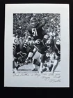 1967 DICK BUTKUS *TYPE 1 PHOTO* SIGNED BY PHOTOGRAPHER & BUTKUS *CHICAGO BEARS