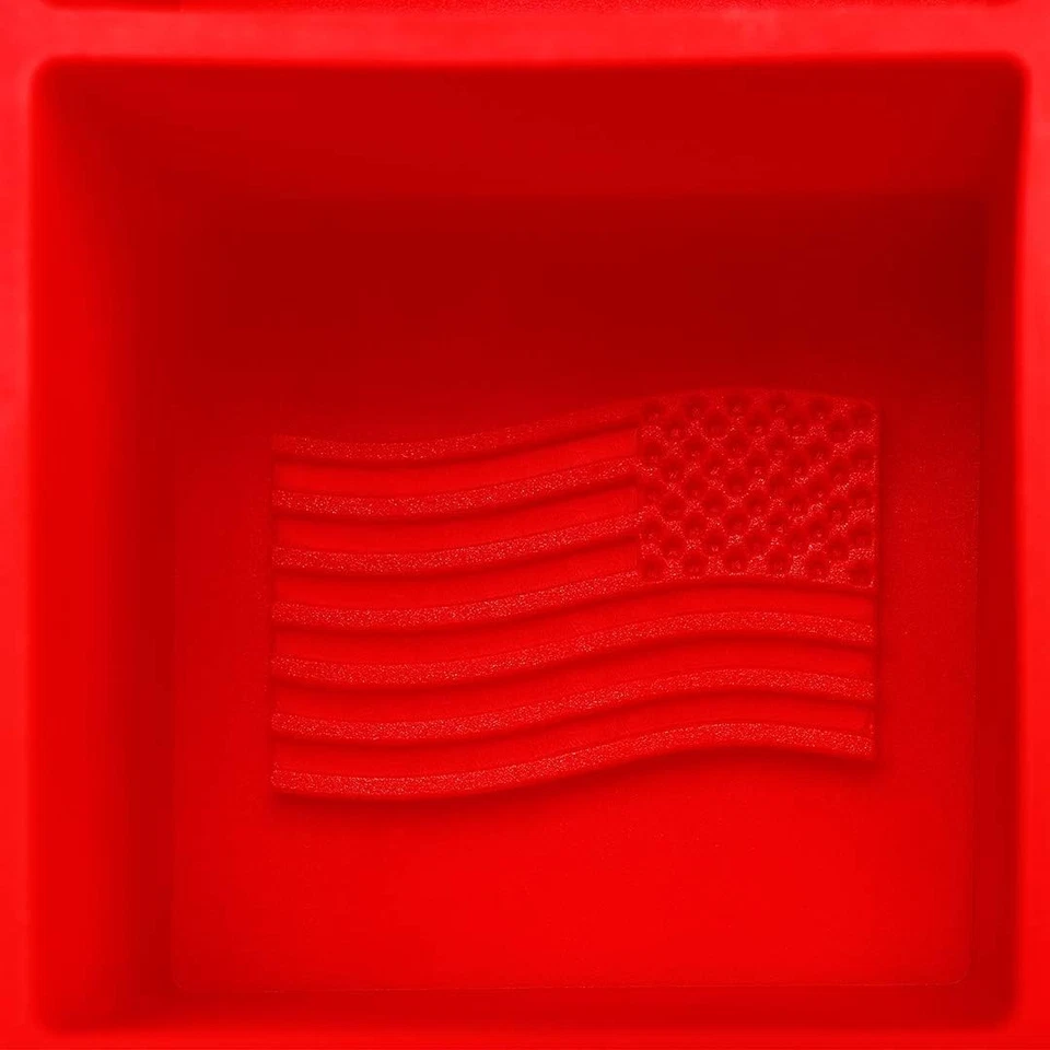 GenKool American Flag Ice Mold – Silicone Tray Makes 6 Large 2in Whiskey Cubes - Image 4 of 4