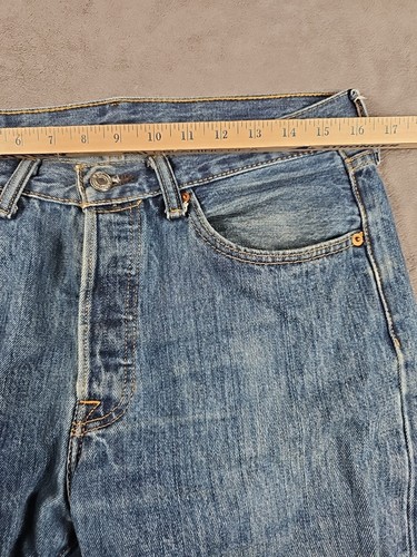 Levi's 501XX Button-Fly Jeans 31x32 (32x32) Blue Jeans Medium Wash Denim Vtg Y2k - Picture 6 of 10