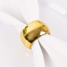 12 pcs Gold NAPKIN RINGS Wedding Catering Party Banquet Dinner Decorations SALE