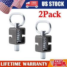 SPARKWHIZ 2Pack Spring Trailer Gate Weld-On Spring Latch Lock Assembly Universal