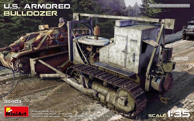 Miniart 35403 - 1/35 US American Armored Bulldozer - New
