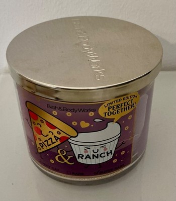 Bath and Body Works Kerze  Pizza & Ranch  mit Riss im Glas