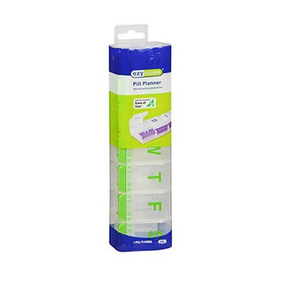 Ezy Dose, Weekly Push Button Pill Planner 2Xl, 1 Each