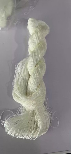 White tight twisted water ripple mulberry silk,hand-dyed embroidery silk thread - Picture 3 of 9