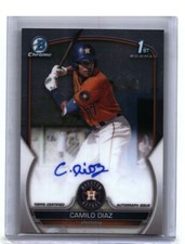 2023 Bowman Chrome #CPA-CD Camilo Diaz Chrome Prospect Autographs