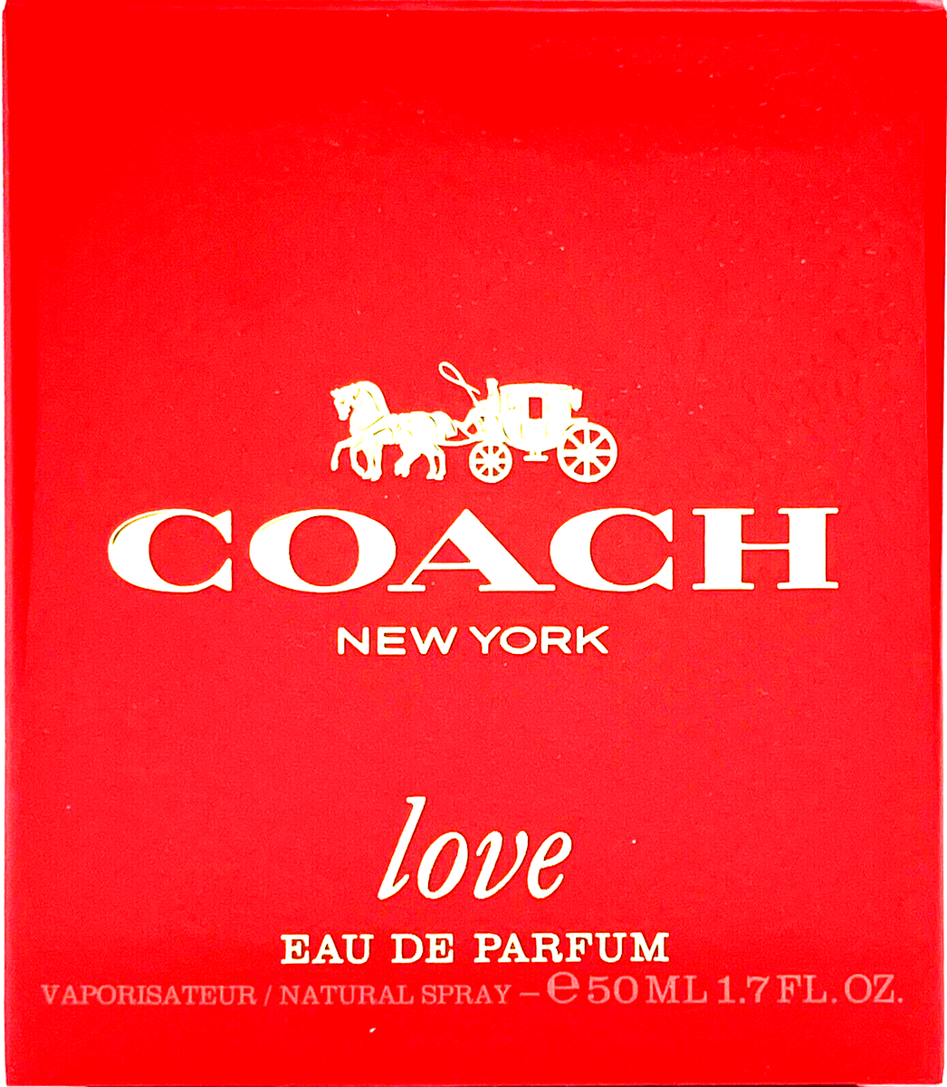 COACH LOVE EAU DE PARFUM SPRAY FOR WOMEN 1.7 Oz / 50 ml BRAND NEW