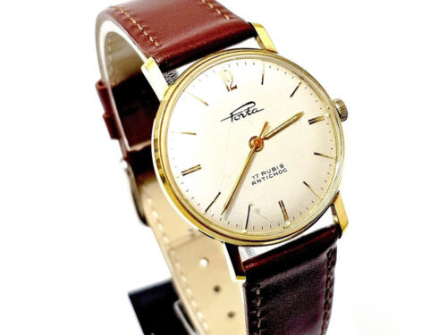Męski zegarek na rękę Porta około 1966 kal. PUW 360 Germany D.B.G.M. - Zdjęcie 1 z 10