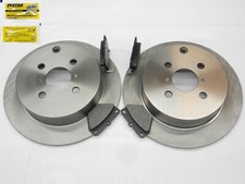 Bremsscheiben Bremsbeläge ABS hinten für Toyota  Corolla E12 Yaris Verso Prius