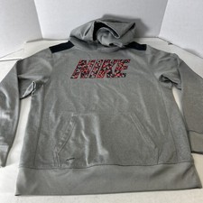 Nike Youth Hoodie Pullover Grey Kangaroo Pockets Therma Fit size XL