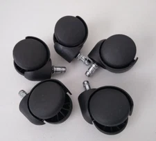 Soontrans Gaming Office Chair Casters Replacement Heavy Duty Parts Black 5 pcs..