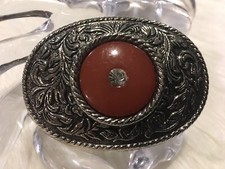 Vintage Western Style Crystal Center Belt Buckle
