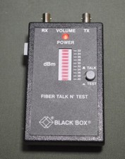 Black Box Pocket Fiber Optic Talk N' Test Cable Tester Model TS054A Made in USA