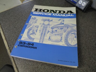 Honda Factory Service Manual 93-94 CBR900RR 61MW001 | eBay