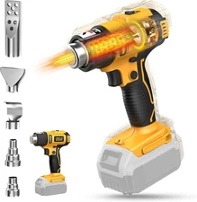 Cordless Heat Gun for Dewalt 20V Battery,  350W Fast Heating Soldering Hot Air G